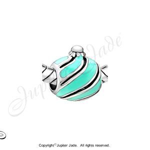 Pugster Enamel Christmas Ornament Bracelet Charm - Pandora Style